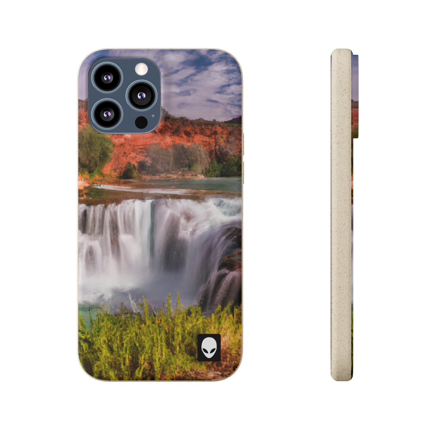 "Capturing Nature's Beauty: Crafting an Iconic Landscape in Vibrant Art" - The Alien Eco-friendly Cases