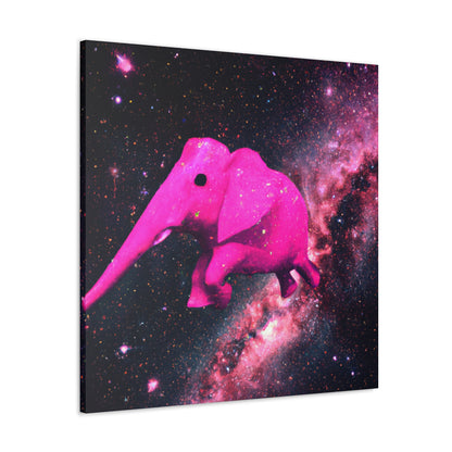 "Exploración majestuosa del elefante rosa" - The Alien Canva