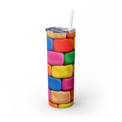 Polychrome Puzzles - The Alien Maars® Skinny Tumbler with Straw 20oz