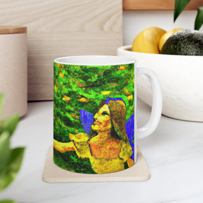 The Fairy and the Brave Adventurer - The Alien Ceramic Mug 11 oz