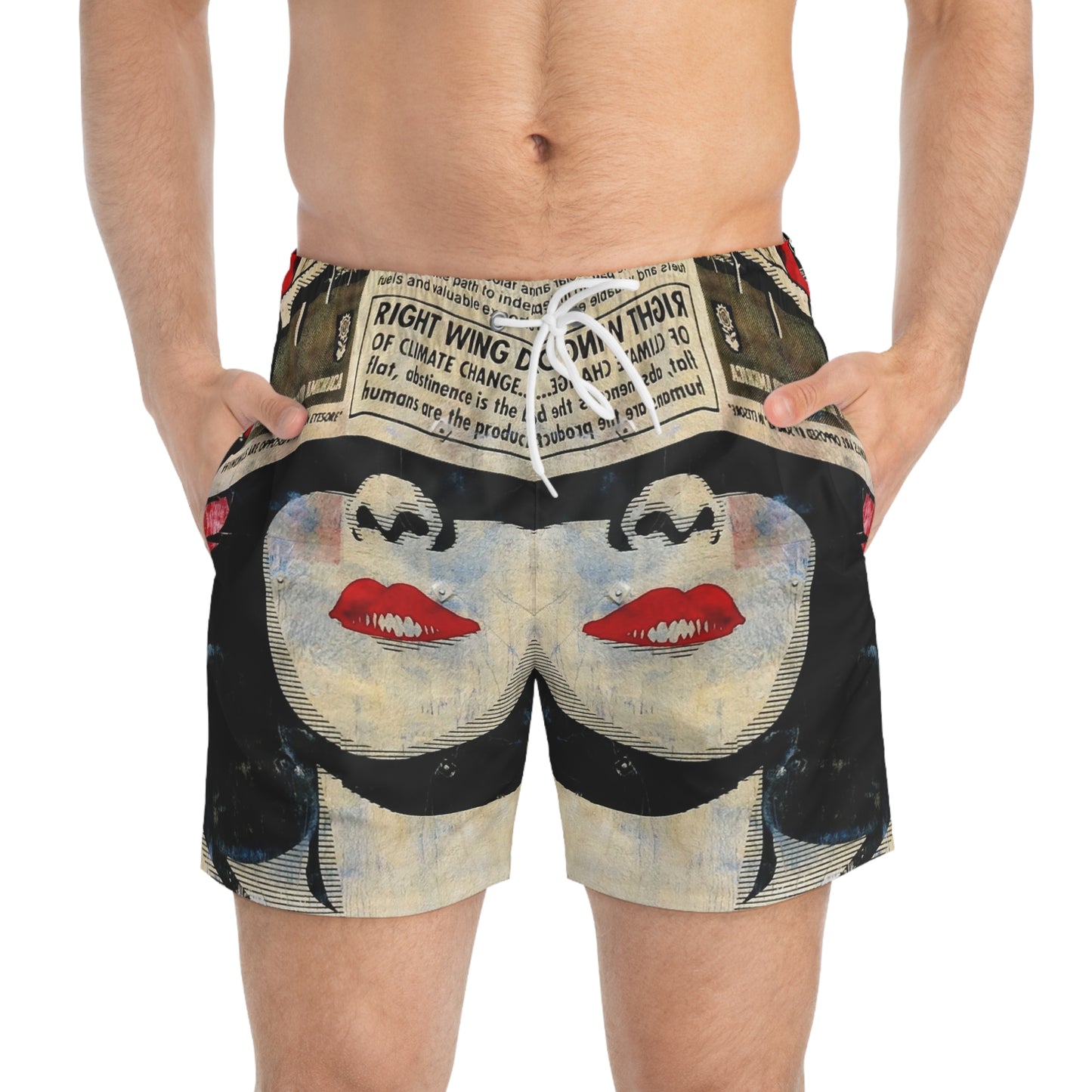 Whimsical Odyssey - The Alien Swim Trunks