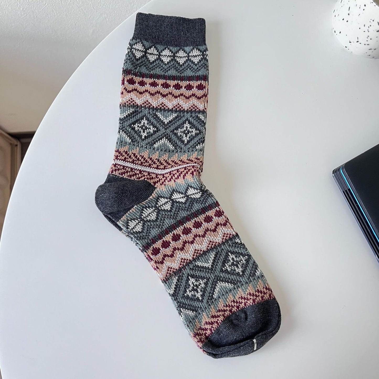 Herrensocken Name Clan Wind Double Needle Cotton Tide