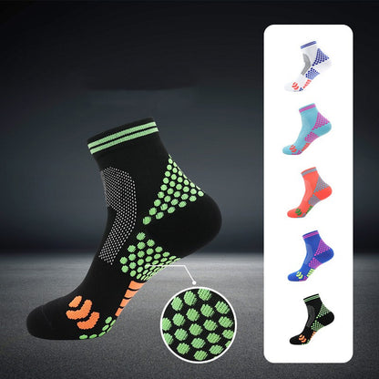 Professionelle Sport-Kompressions-Radsocken für Herren mit Handtuchboden