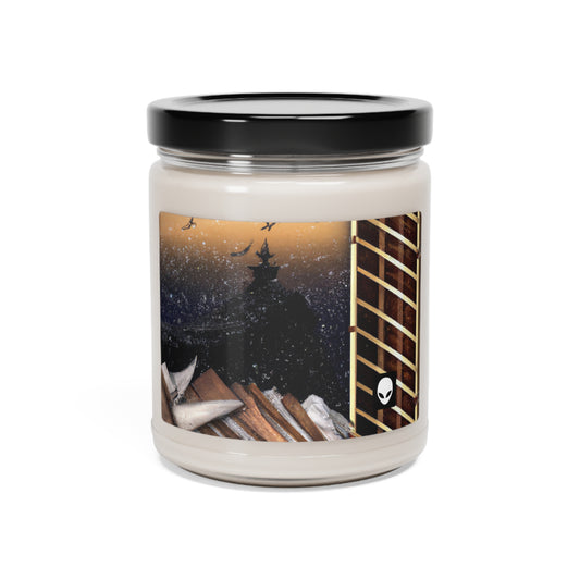 "A Tale of Storytelling Art: A Mixed Media Masterpiece" - The Alien Eco-friendly Soy Candle