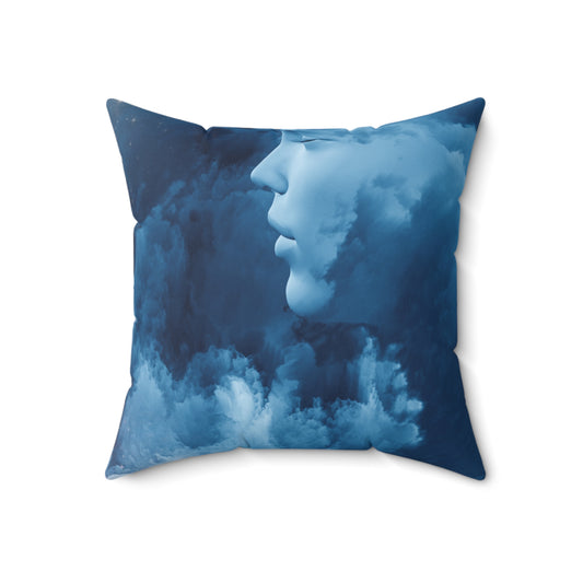 Visionary Vistas - The Alien Spun Polyester Square Pillow