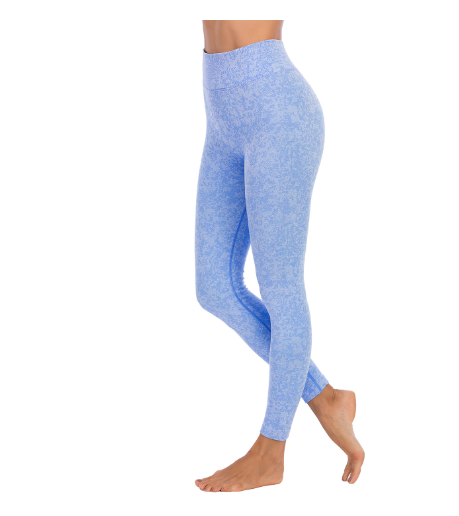 Nylon gestrickte feuchtigkeitsableitende Sport-Fitness-Slim-Leggings für Damen, Yogahose