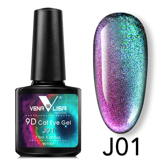 Venalisa 9D Gel barniz ojo de gato mágico camaleón Gel barniz manicura galaxia estrellada magnético Multicolor 5ml esmalte de uñas en Gel