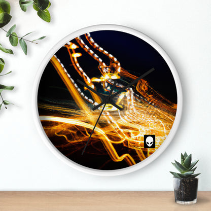 "Chaotic Disruption: An Abstract Exploration" - The Alien Wall Clock