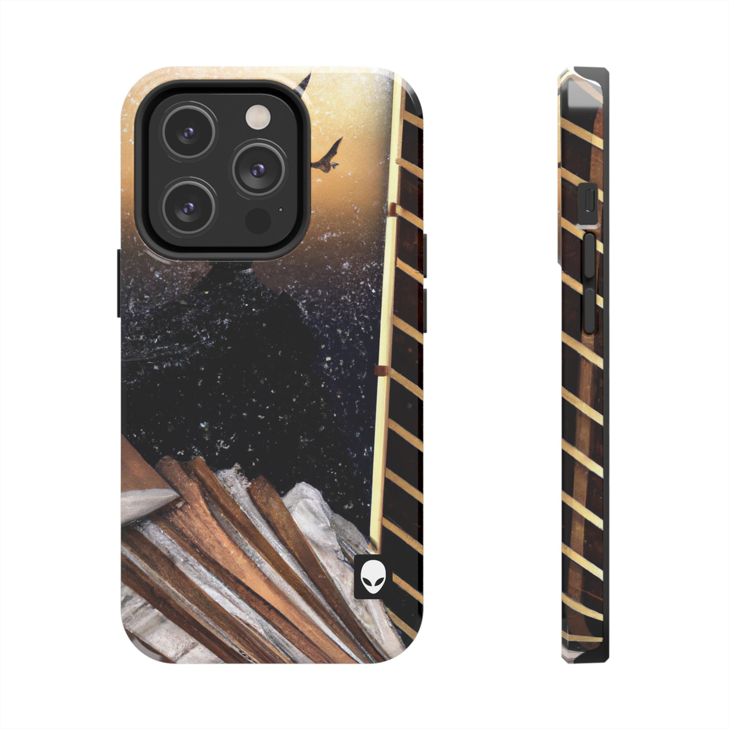 "A Tale of Storytelling Art: A Mixed Media Masterpiece" - The Alien Tough Phone Cases