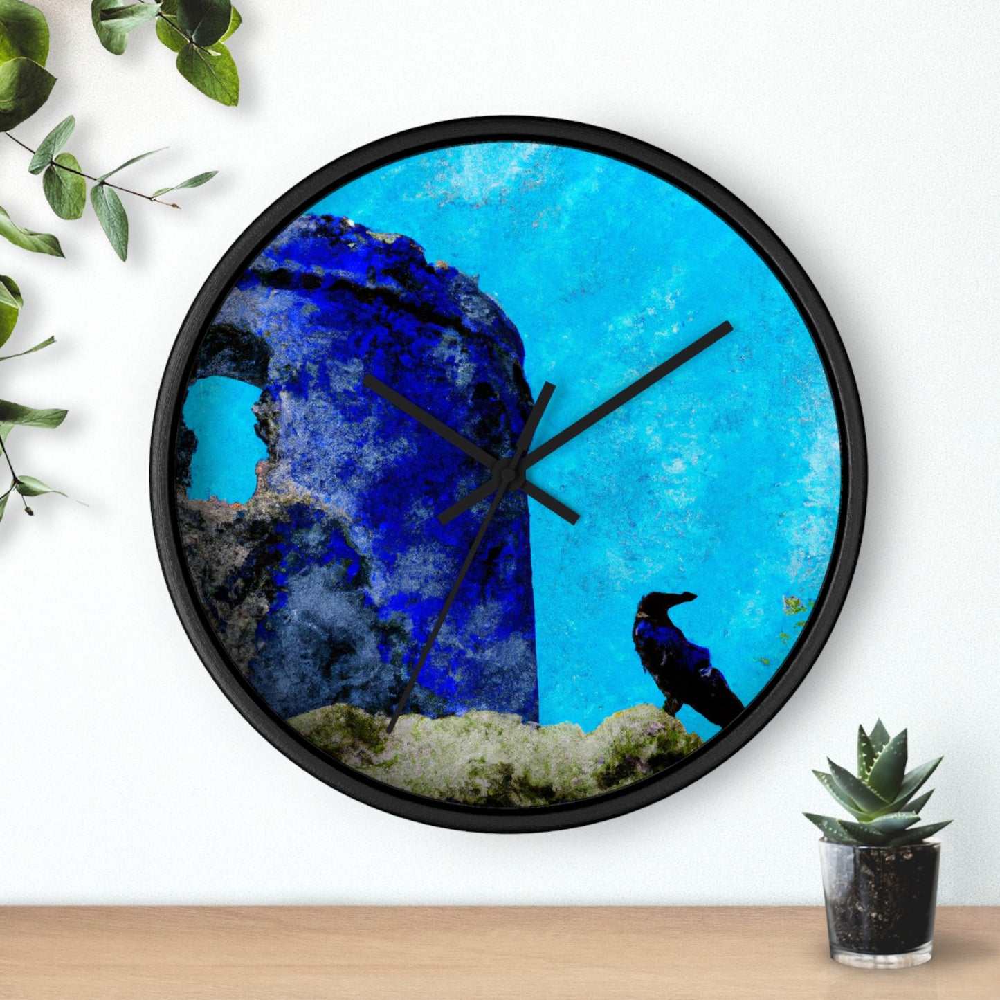 "Crow's Perch on a Waning Tower" - The Alien Wall Clock