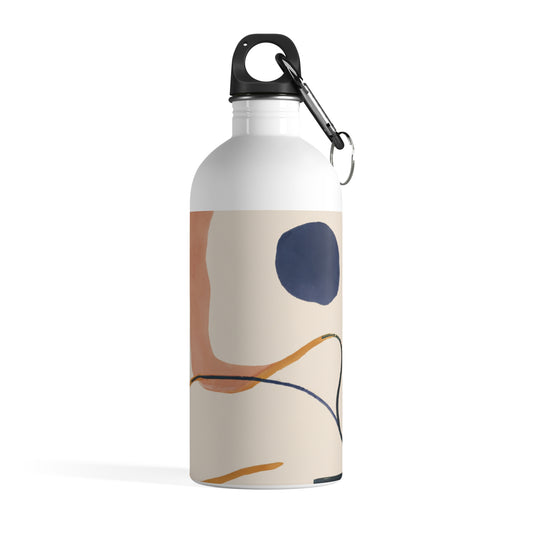 "Geometric Contrast: Exploring Color Through Geometry" - The Alien Stainless Steel Water Bottle