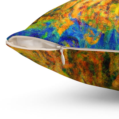 "Attraction Ignited" - The Alien Square Pillow