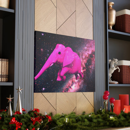 "Exploración majestuosa del elefante rosa" - The Alien Canva