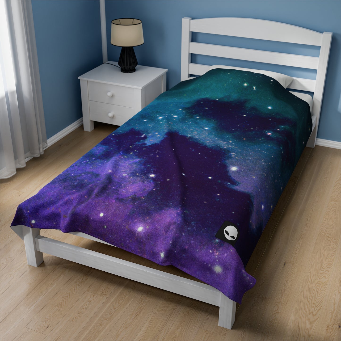 "Midnight Celestial Symphony" - The Alien Velveteen Plush Blanket