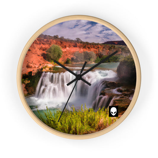 "Capturing Nature's Beauty: Crafting an Iconic Landscape in Vibrant Art" - The Alien Wall Clock