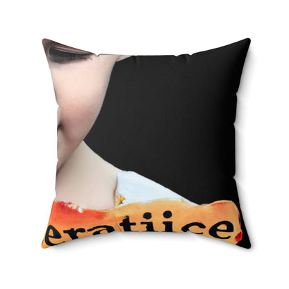 "Anxious Beginnings: A Child's Uncertain Futurescape". - The Alien Square Pillow