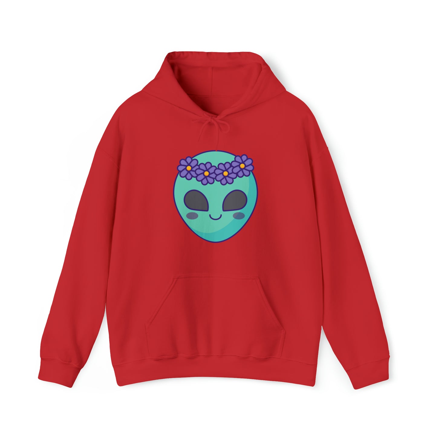 Serenidad estrellada - La sudadera con capucha Alien Unisex Heavy Blend™