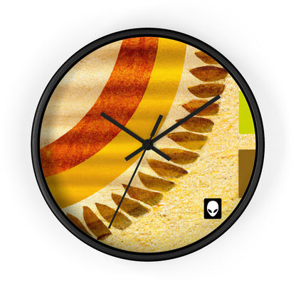 "A Natural Mosaic: Shapes and Colors from the Earth" - The Alien Wall Clock