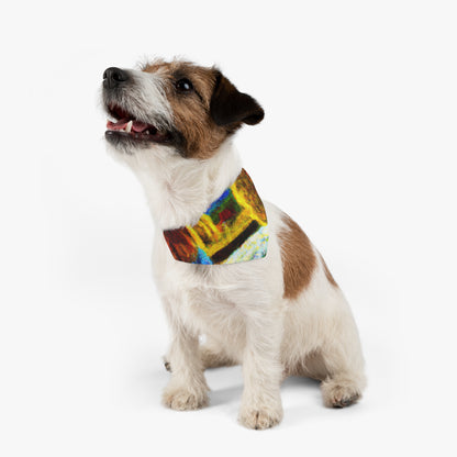 "A lo largo de las orillas del río de los dolores" - El collar de bandana para mascotas alienígenas