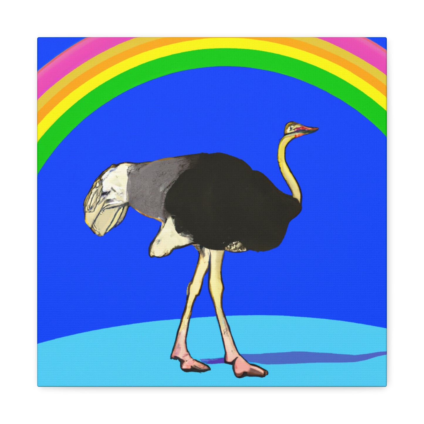 „Bridging the Divide: The Ostrich's Rainbow“ – The Alien Canva