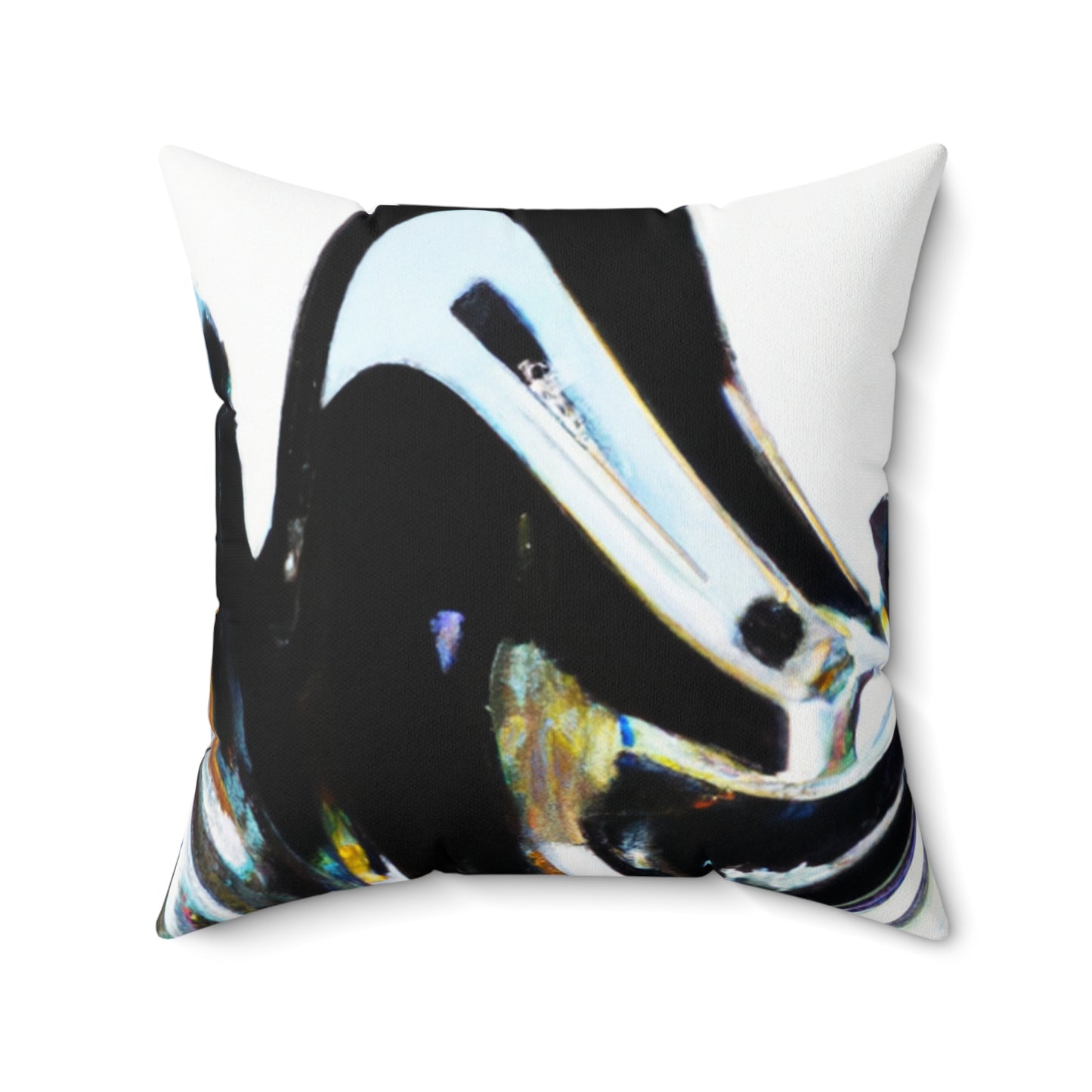 "Merging Perspectives: Crafting a Dynamic Visual Representation" - The Alien Square Pillow