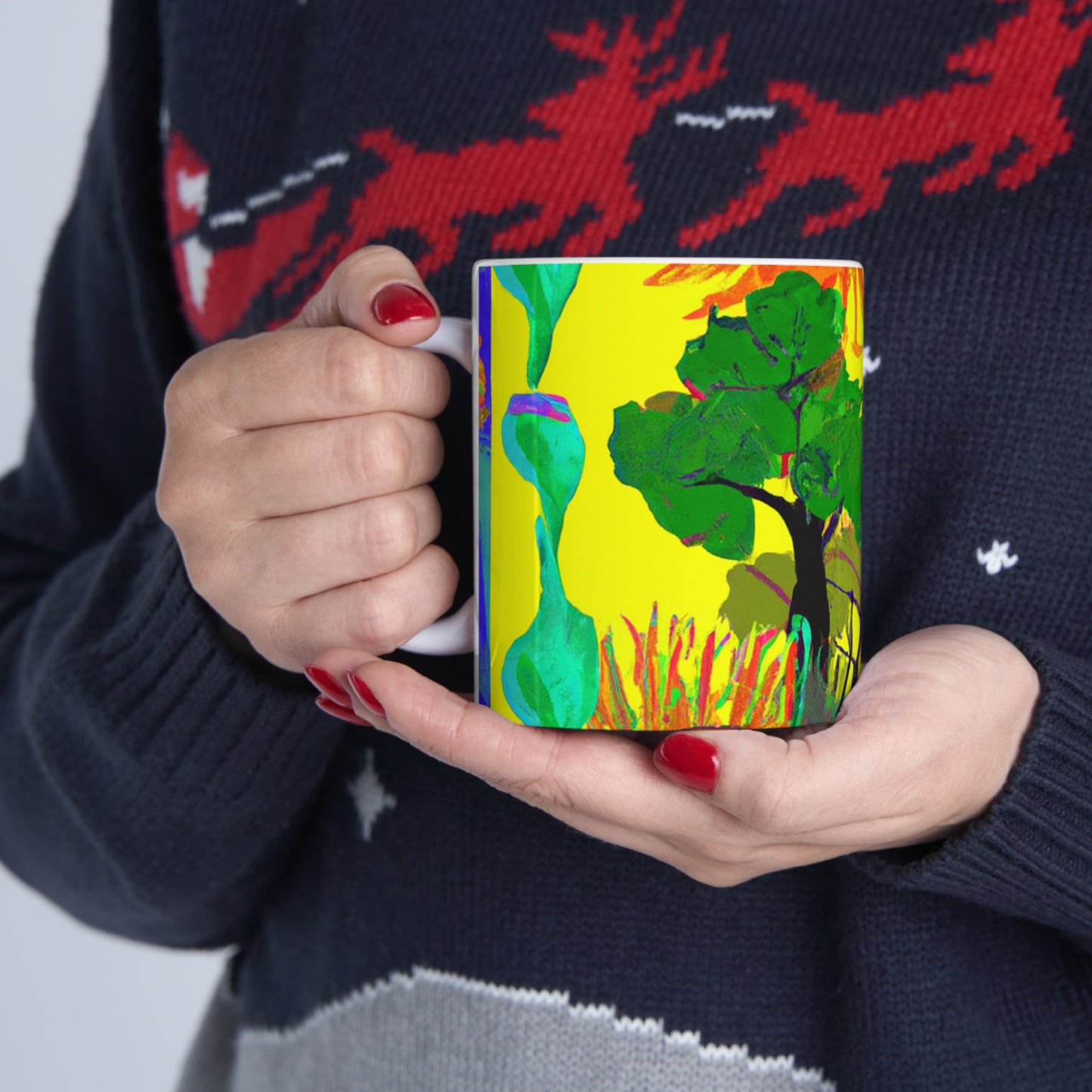 "Collision of Nature's Beauty" - The Alien Ceramic Mug 11 oz