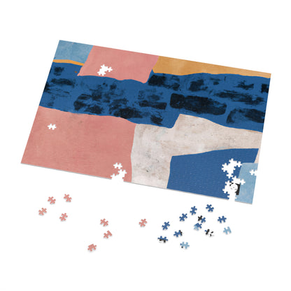 "Interplay of Light and Shadow: An Abstract Collage" - The Alien Jigsaw Puzzle