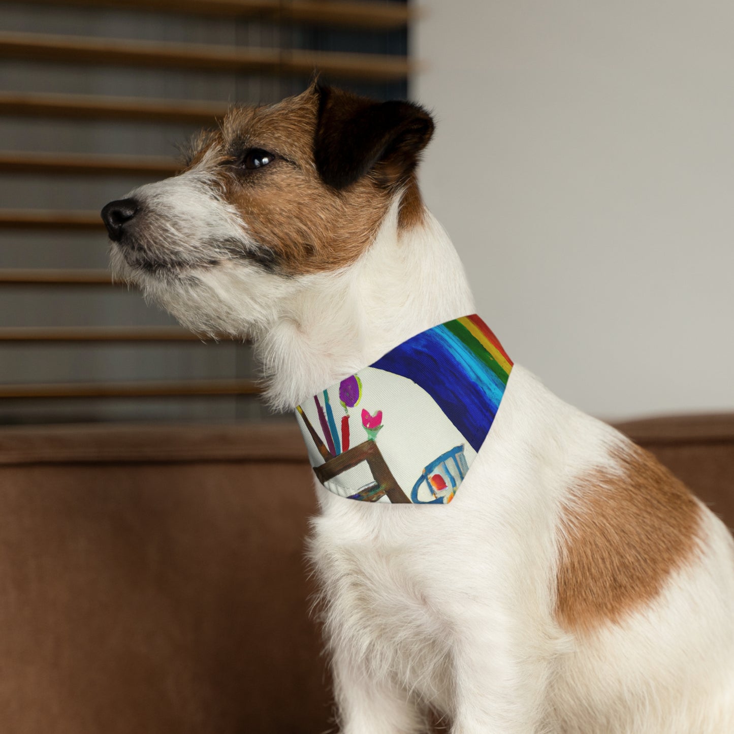 „Ein fantasievoller Regenbogen voller Möglichkeiten“ – Das Alien-Haustier-Bandana-Halsband