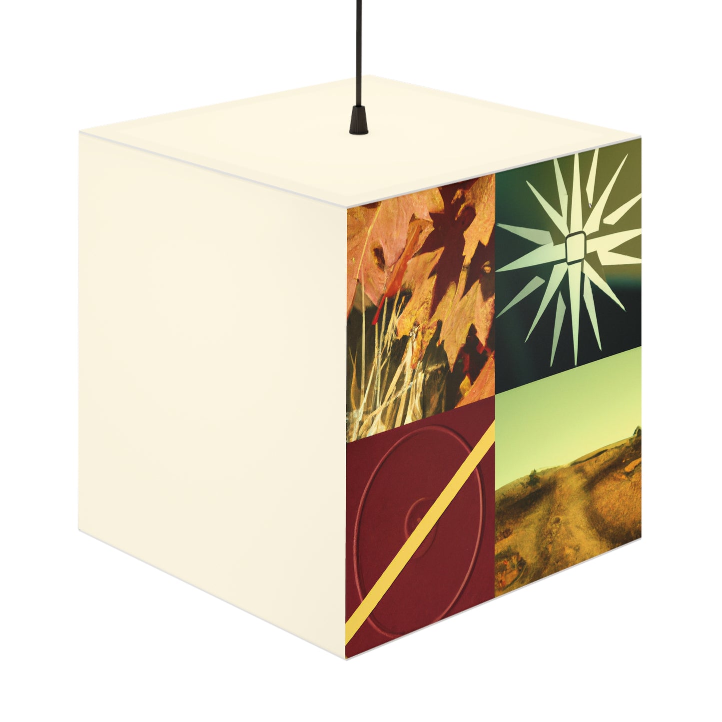 "A Reflection of My Journey: A Collage of Growth and Transformation" - The Alien Light Cube Lamp