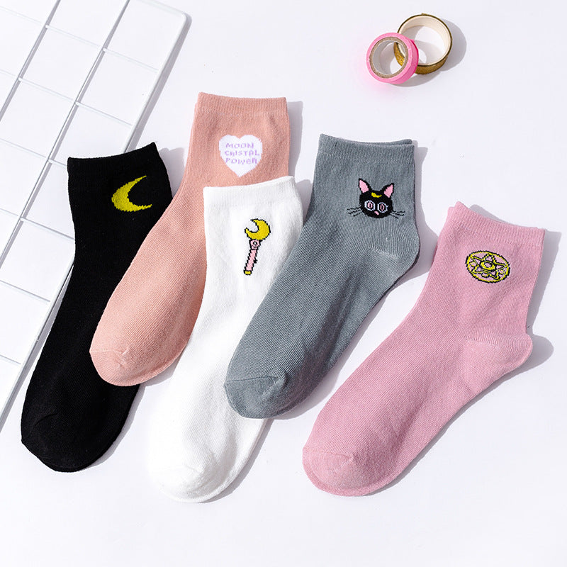 Men's And Women's Thin Mid-tube Socks