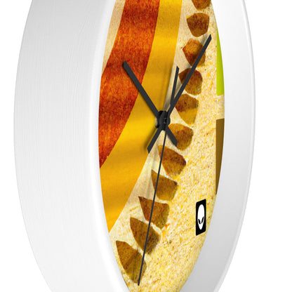 "A Natural Mosaic: Shapes and Colors from the Earth" - The Alien Wall Clock