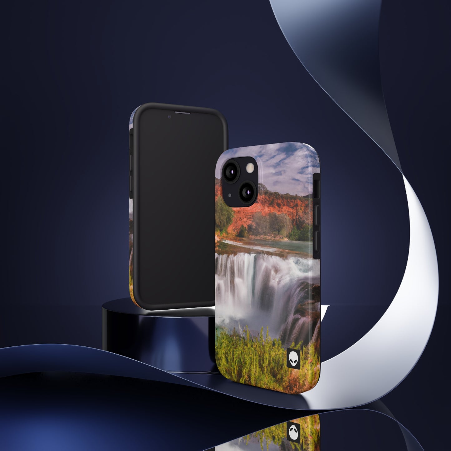 "Capturando la belleza de la naturaleza: creando un paisaje icónico en un arte vibrante" - The Alien Tough Phone Cases