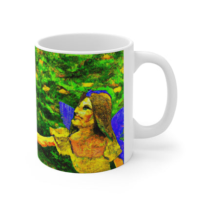 The Fairy and the Brave Adventurer - The Alien Ceramic Mug 11 oz