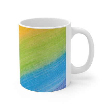 Shapescape Elegance - La taza de cerámica alienígena 11oz