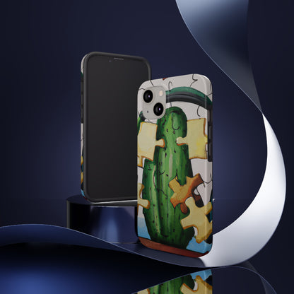 "Cactified Puzzle Time" - The Alien Tough Phone Cases