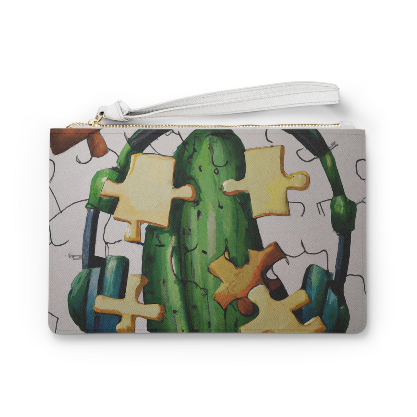 "Cactified Puzzle Time" - The Alien Clutch Bag