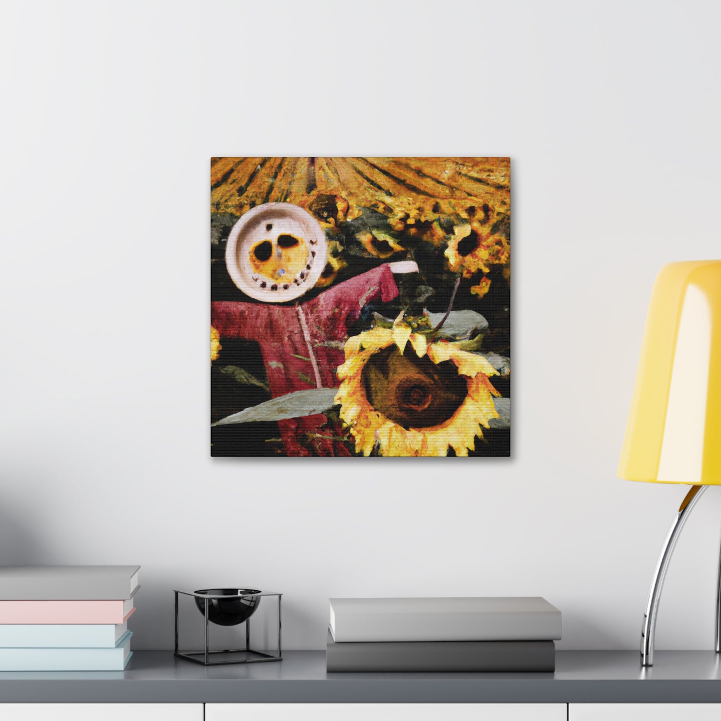 "Lone Sentry of the Sunflower Field" - The Alien Canva