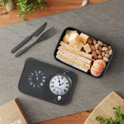 Timeless Visuals: Exploring the Concept of Time Through the Ages. - The Alien Eco-friendly PLA Bento Box with Band and Utensils