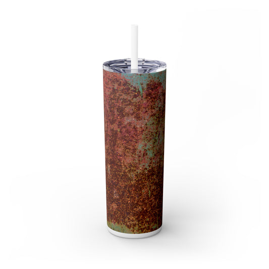 Visionary Vignettes - The Alien Maars® Skinny Tumbler with Straw 20oz