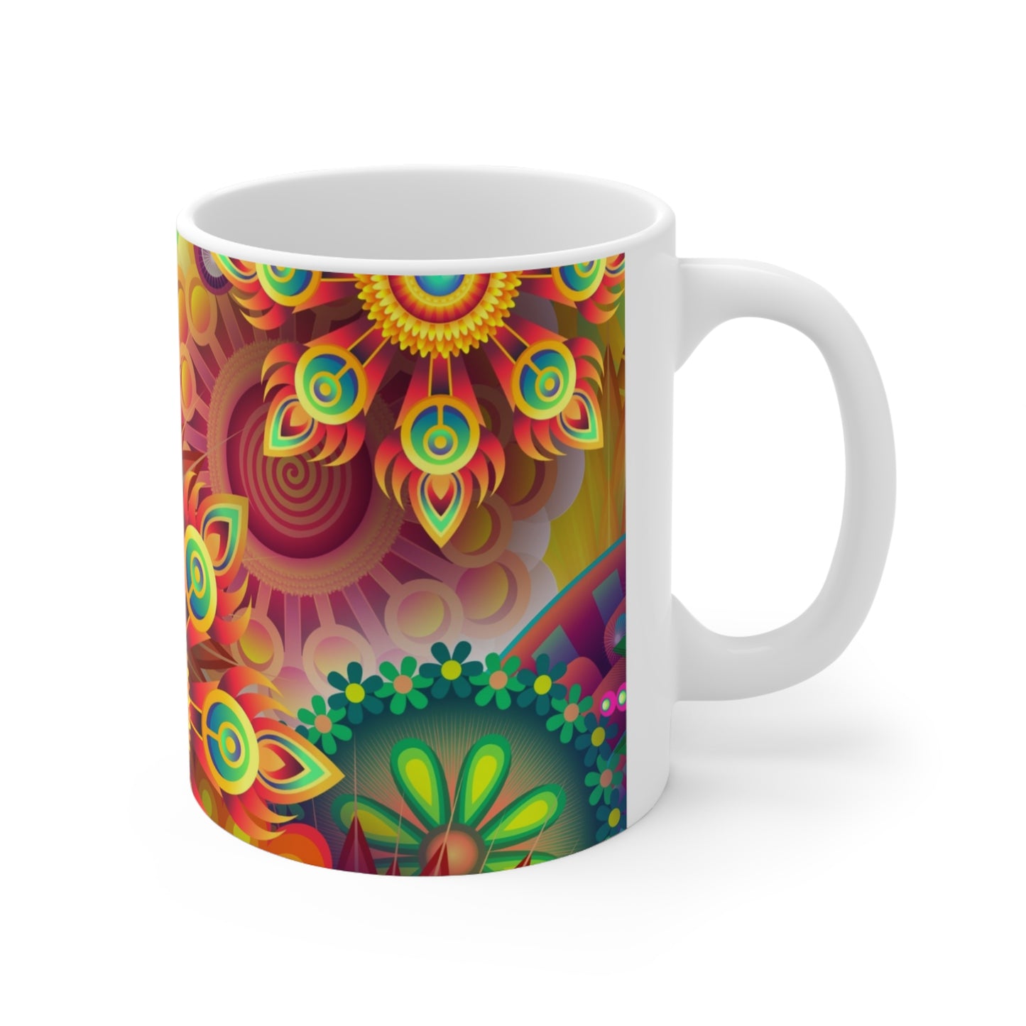 El primer espacio trippy - La taza de cerámica alienígena 11oz