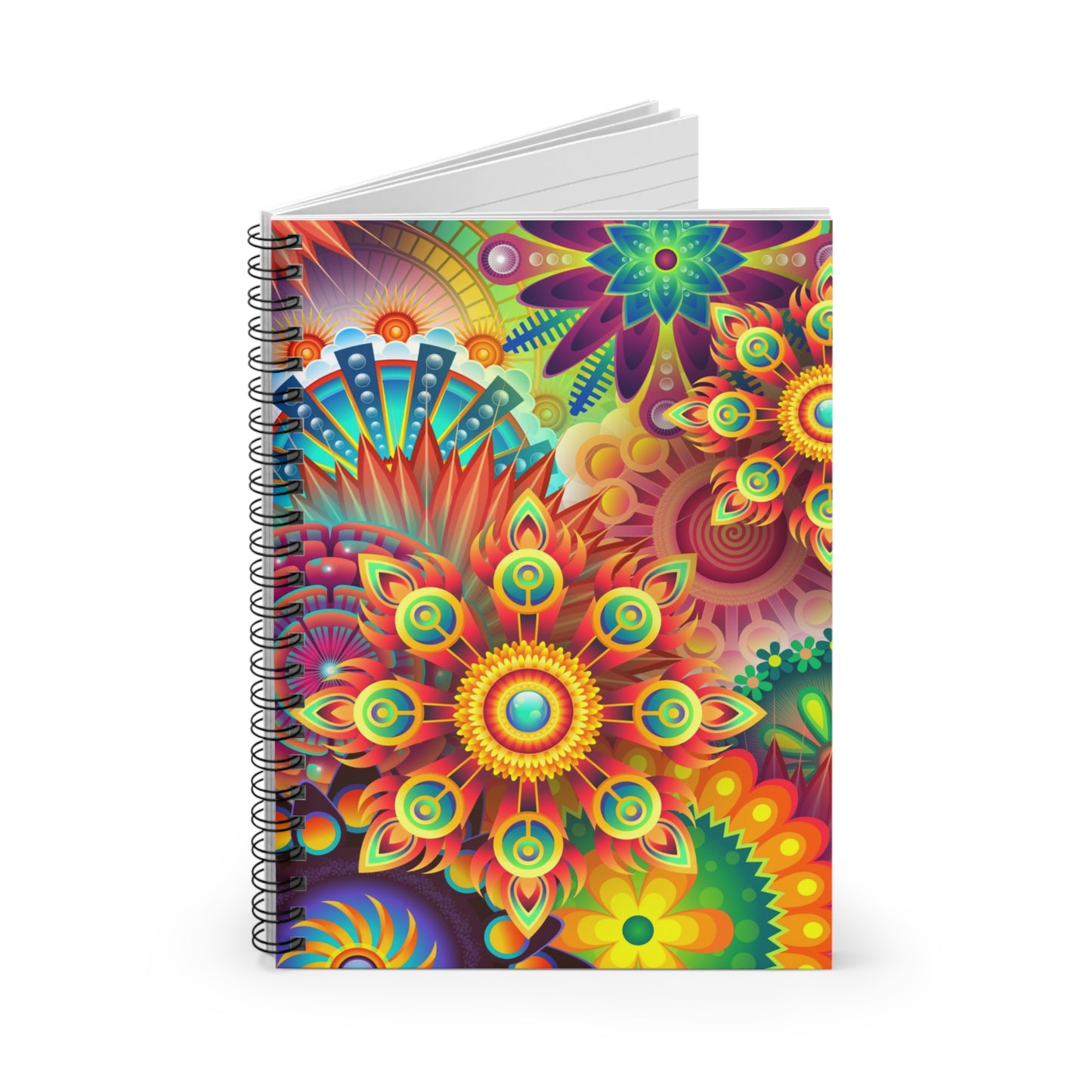 The First Trippy Space - The Alien Spiral Notebook (Ruled Line)