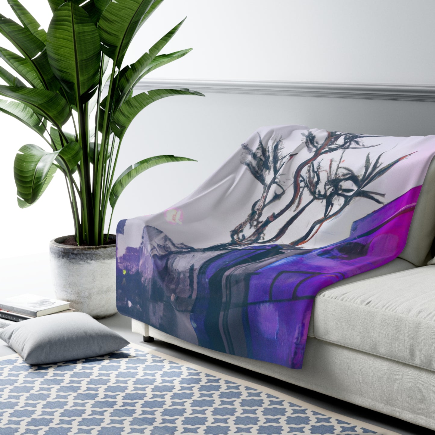 "Exploring Photographs in Color" - The Alien Sherpa Fleece Blanket