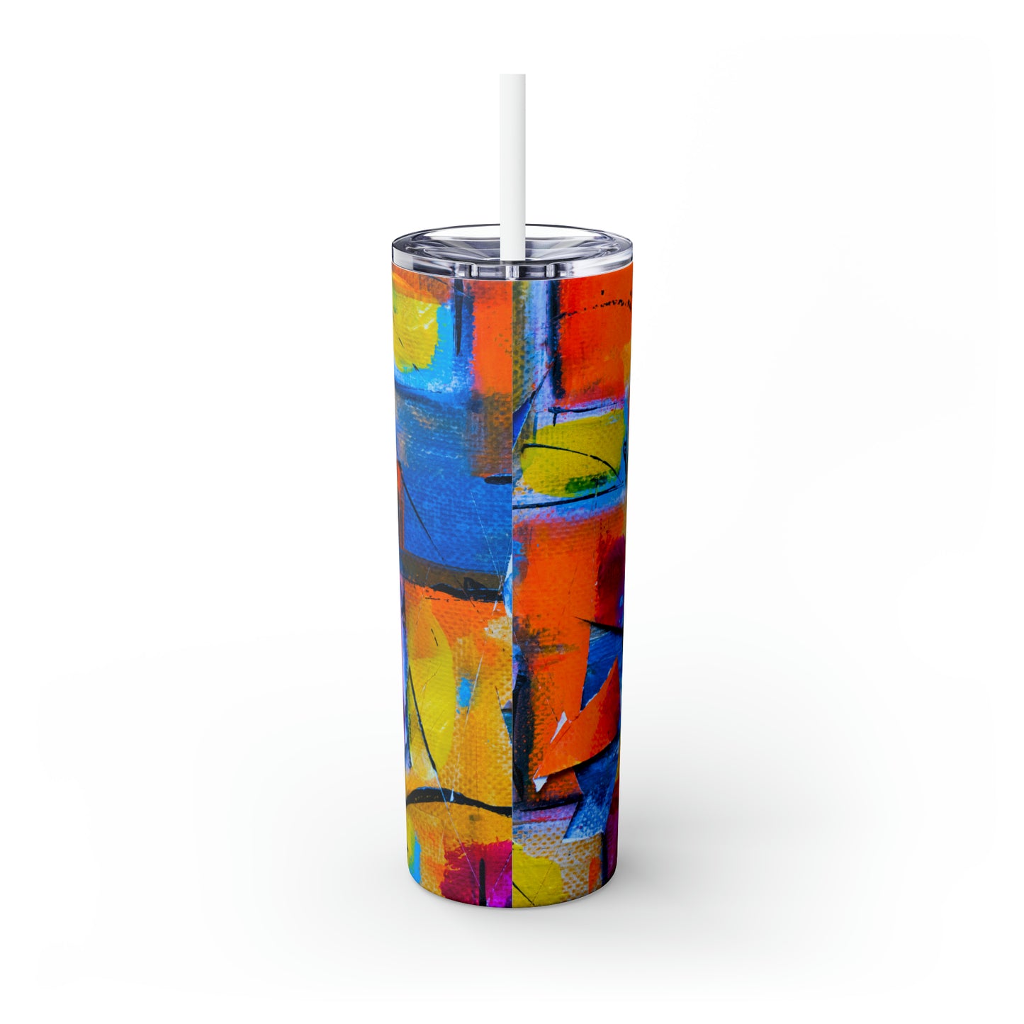 Pattern Playground - The Alien Maars® Skinny Tumbler with Straw 20oz