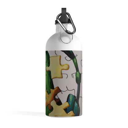 "Cactified Puzzle Time" - The Alien Stainless Steel Water Bottle