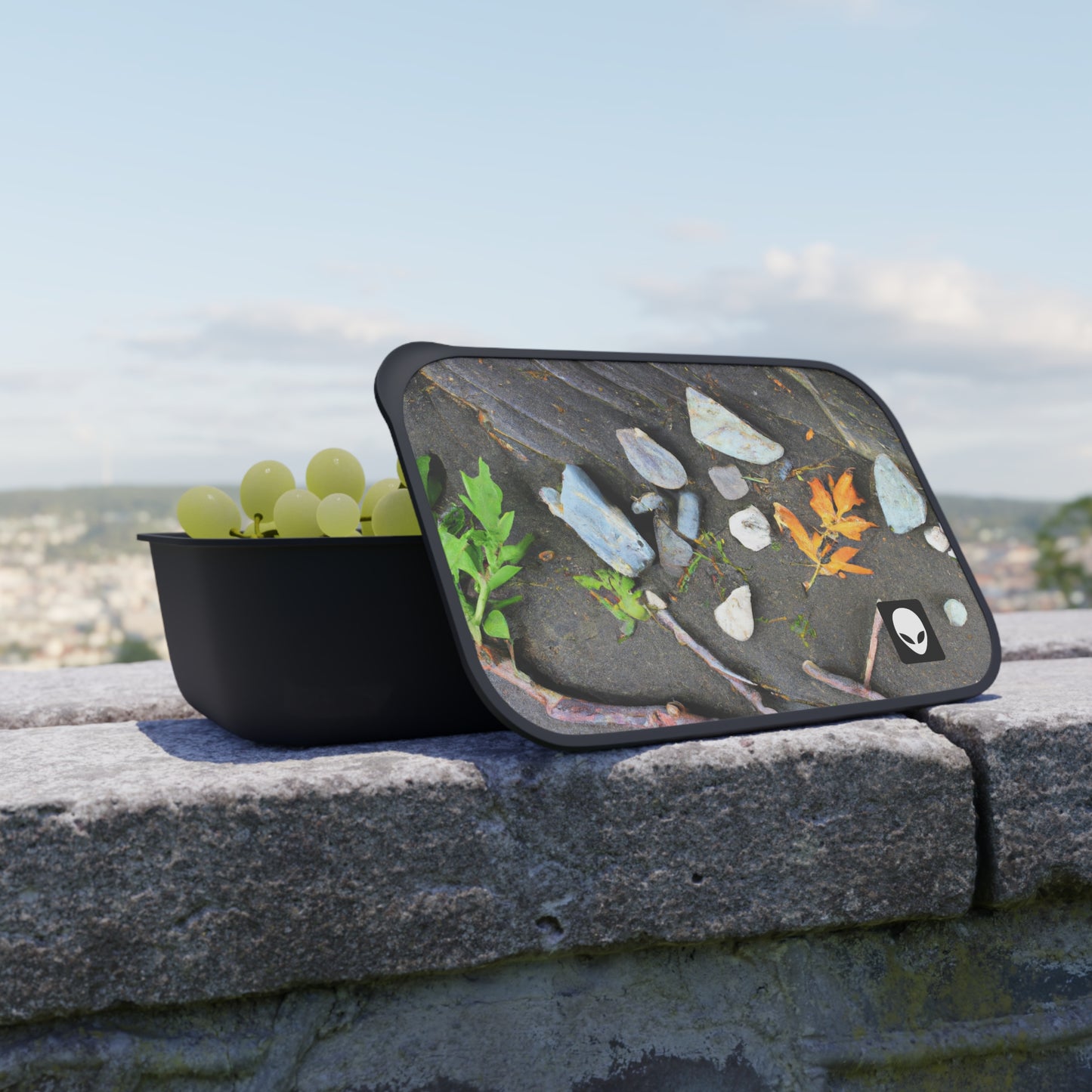 "Elements of Nature: Crafting a Creative Landscape" - The Alien Eco-friendly PLA Bento Box with Band and Utensils