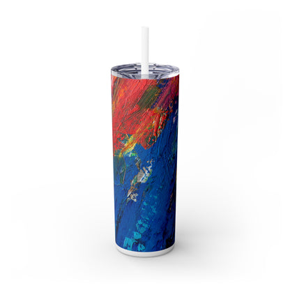 Whimsical Wonders - Der Alien Maars® Skinny Tumbler mit Strohhalm 20oz