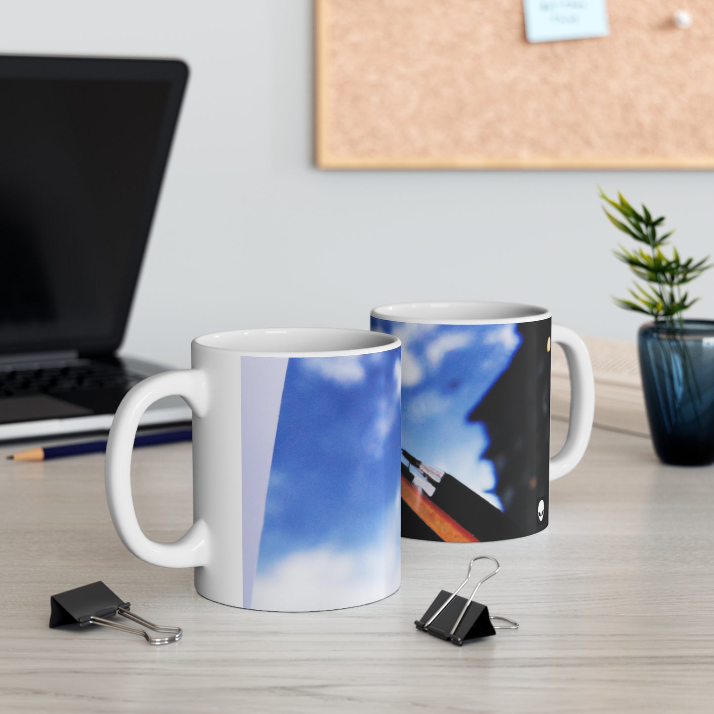 „Colors of Home: Orte durch Kunst erkunden“ – The Alien Keramiktasse 11 oz