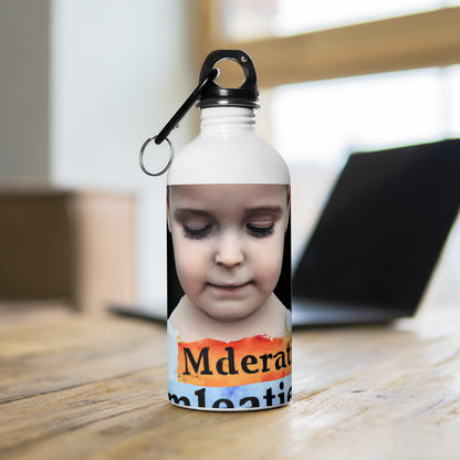 "Anxious Beginnings: A Child's Uncertain Futurescape". - The Alien Stainless Steel Water Bottle