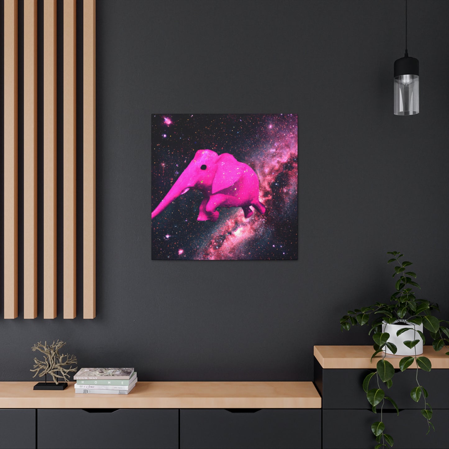 "Exploración majestuosa del elefante rosa" - The Alien Canva