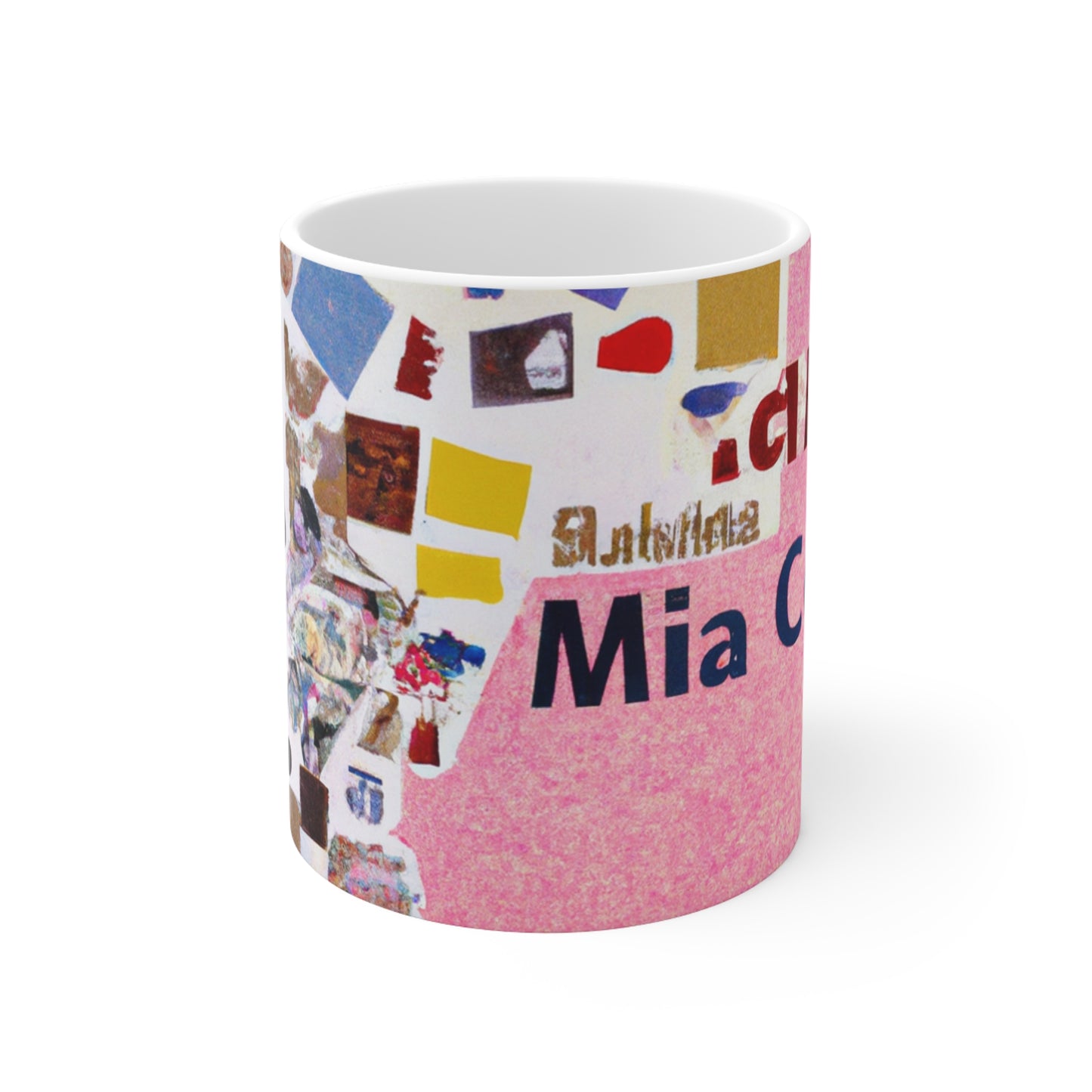 "Construyendo una identidad en línea: un collage de redes sociales" - Taza de cerámica The Alien 11 oz